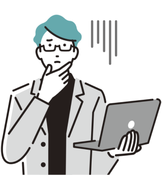 困っている人物